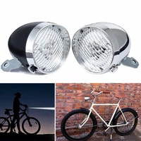 retro bicycle mtb headlight vintage front fog bike light head lamp with bracket diy bicycle tools