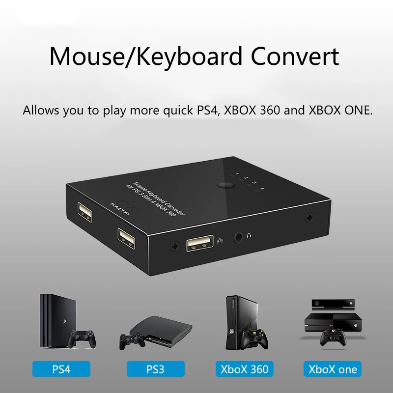 Портативный высокоскоростной конвертер клавиатуры plug and play для PS3 / PS4 XBOX 360 ONE не