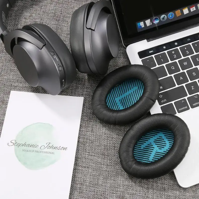 1 пара сменных кожаных подушечек для наушников L/R подушечки Bose Quietcomfort 2 QC2 QC15 QC25 AE2