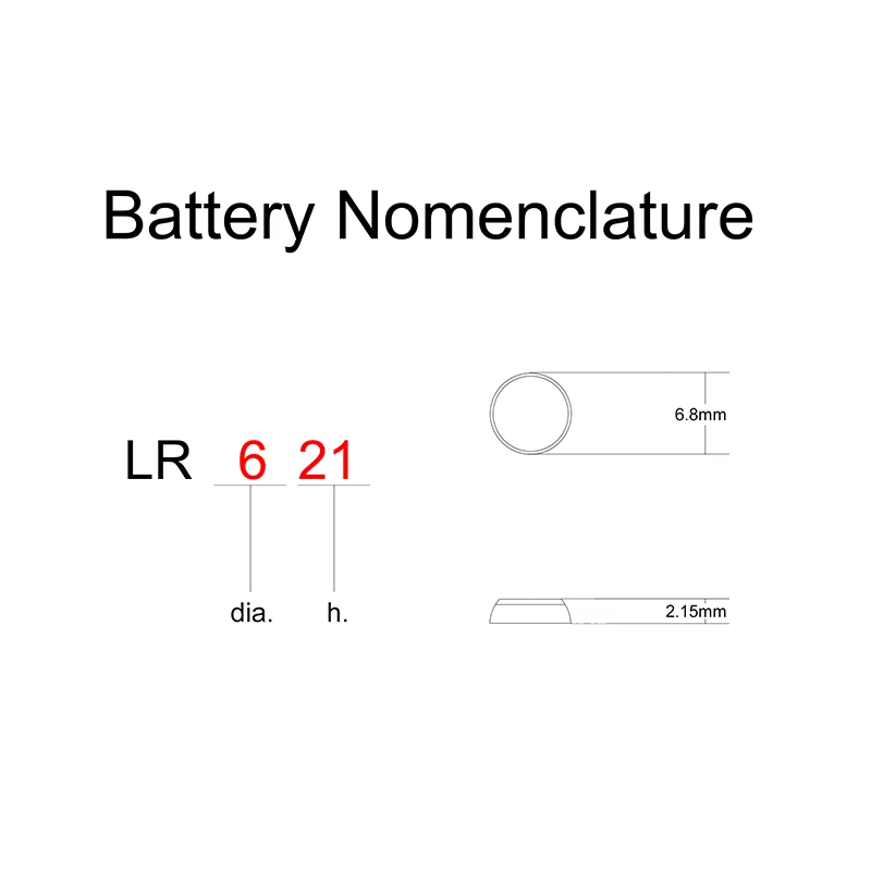 Цифровые часы LR621 LR с серебряными щелочными кнопками 1 5 В 0Hg монета SR621SW заменяет AG1