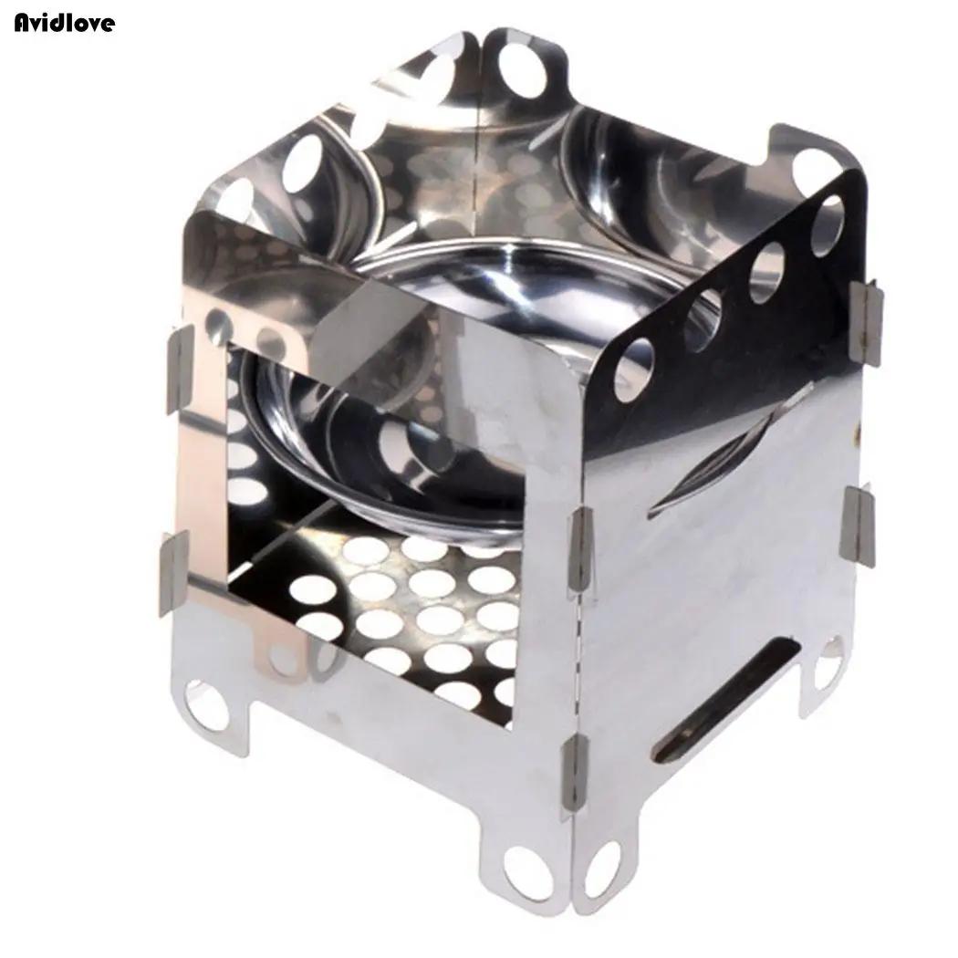 Detachable Stove 0 Barbecue Outdoor 2 Stainless 7 Silver Firewood Steel Cooking Portable kg Picnic | Спорт и развлечения