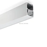 10 X 1 M Sets/Lot Recessed wall aluminum profile for led stripes Big U type aluminium led channel for wall lighting