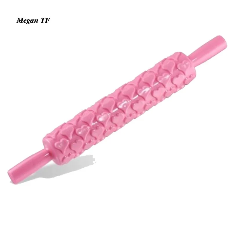 Cake Imprint Rolling Pin Pastry Dough Tool Fondant Embossed Mold Heart Shape DIY Baking Tools Kitchen | Дом и сад