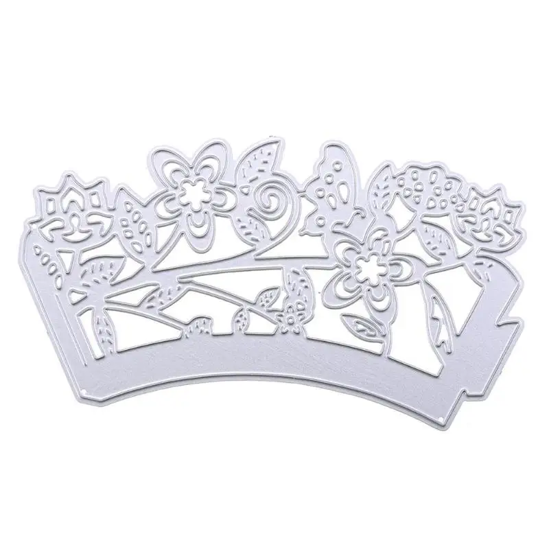 Сердце торт металлический аксессуар в виде цветка Вырубные штампы трафарет для