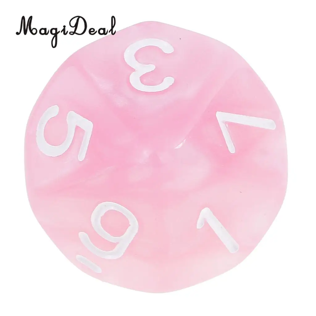 10 шт. двусторонних игральных костей MagiDeal D10 многогранные игральные кости для