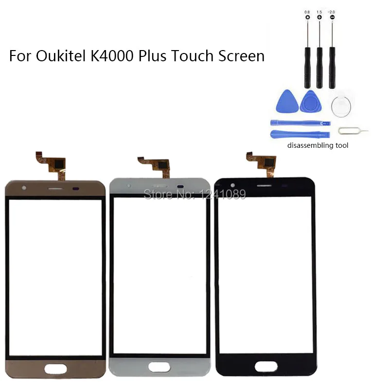 5 дюймов для Oukitel K4000 Plus сенсорный экран дигитайзер стекло оригинальные запасные части черный белый золотой