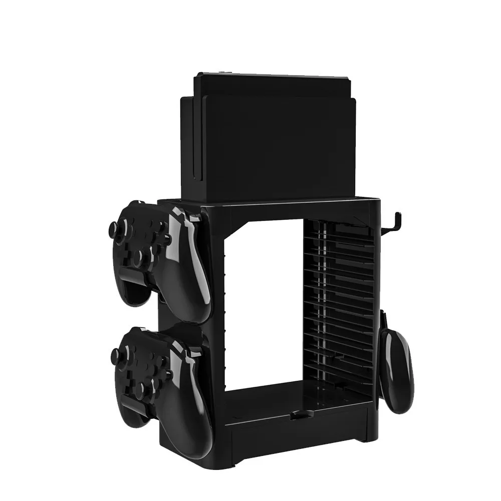 Multifunctional Disc Storage Tower 10 games CD holder Vertical Stand For Nintend Switch NS Console And Accessories Space Saving |