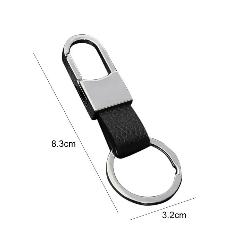 Fashoin Aluminum Alloy Car Keychains Men Leather Metal Key Buckle Electroplated Ring Belt Hook | Автомобили и мотоциклы