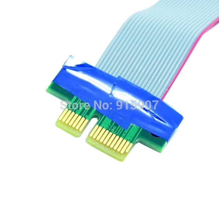 Кабель 1 шт./лот 20 см PCI-E Riser 1X к 16X Удлинительный кабель PCI Express Гибкий переходник