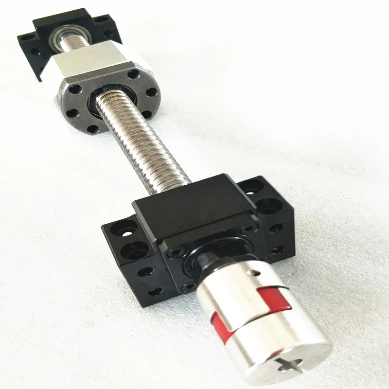 

CNC Ball screw Set: ballscrew DFU 2005 with end machining 600mm & ball nut DFU2005&nut housing DSG20H+supporter BK15 BF15