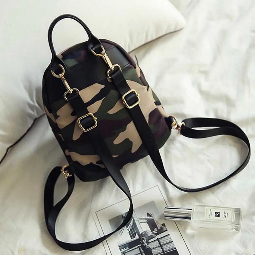 FGGS Women Backpack Nylon Shoulder School Travel Bag Small Casual backpack(Camouflage) | Багаж и сумки