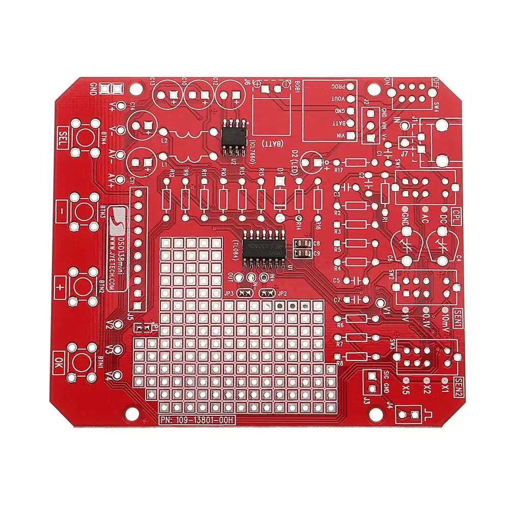 Tech 13805K DSO138mini DIY цифровой осциллограф комплект SMD предплатные 200 кГц 3 5 V 6 В