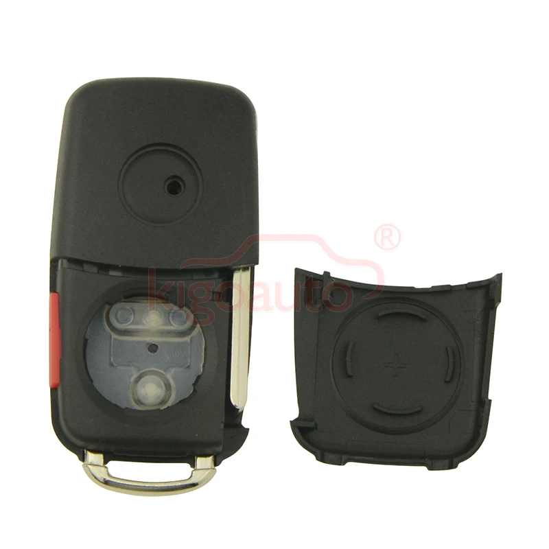 Kigoauto 5 шт. NBG010180T 3 кнопки с пустой лезвием для VW Beetle Passat Jetta 2014 раскладной чехол