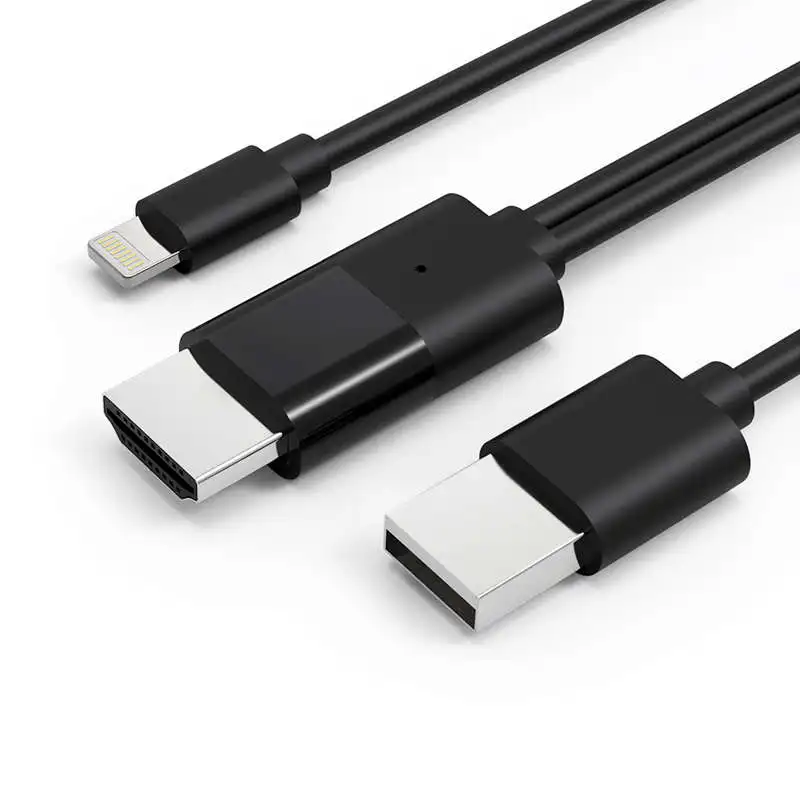Usb 8 Pin к Hdmi кабель Hdtv hdmi адаптер преобразователь аудиовизуальных систем для iPhone 7