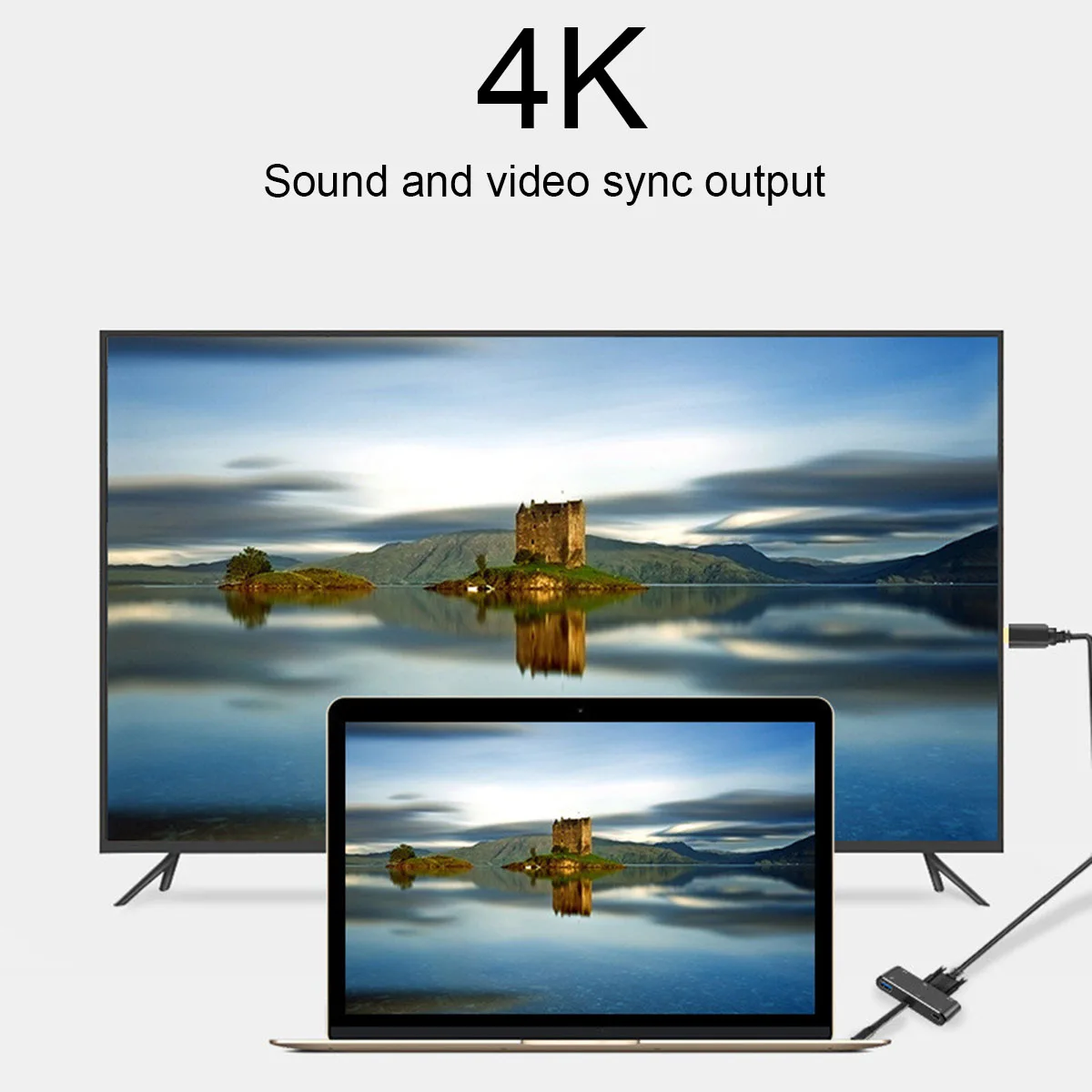 OPQ новый 4k * 2k USB3.1 Type C к HDMI VGA с аудио USB интерфейсом HD конверсионная линия|Адаптеры