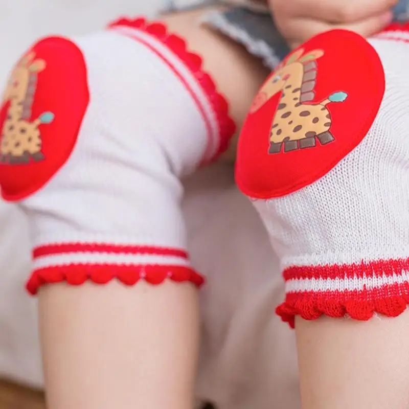 Baby Crawling Knee Pad Safety Cotton Anti-Slip Toddler Leg Elbow Protector |