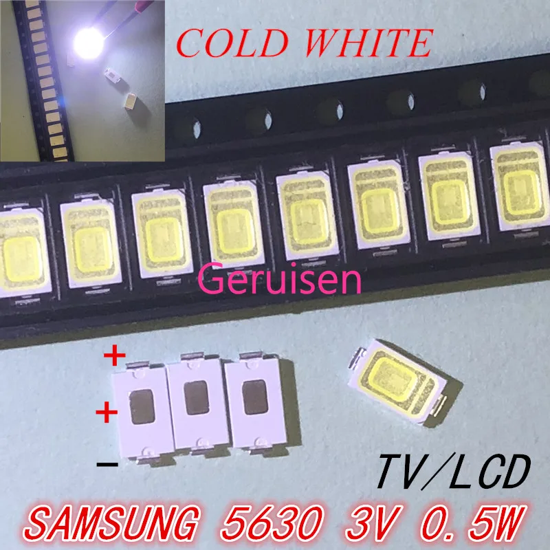 200 шт. SAMSUNG 5630 TV 5730 Светодиодная подсветка 0 5 Вт 3 в холодный белый ЖК-подсветка LED 2D |