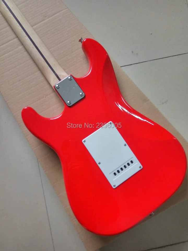 Горячая Распродажа электрогитара Apple Red st хромированная фурнитура Прямая
