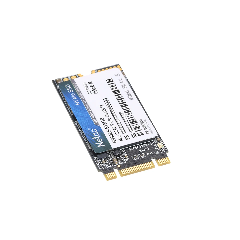 Твердотельный накопитель Netac N930ES NVMe M.2 2242 SSD Gen3 * 2 PCIe 3D MLC/TLC NAND 128 ГБ 256 512