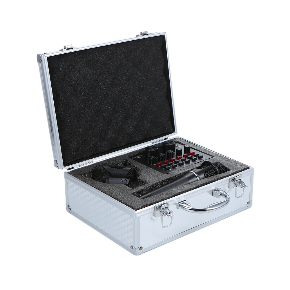 Мультифункциональная звуковая карта V8 с микрофоном микрофон для работы