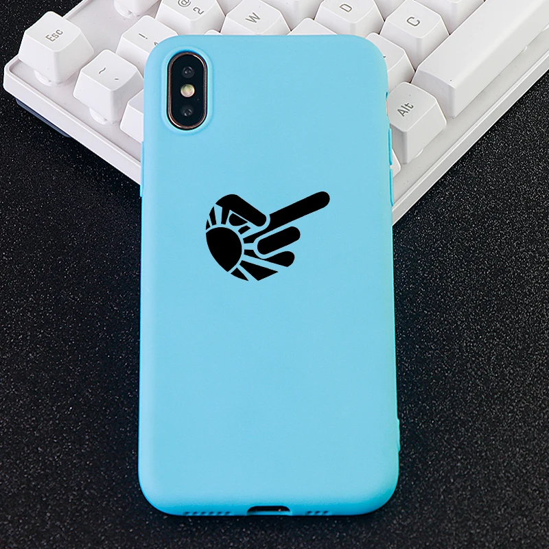Cell Phone Cases for IPhone 6s 7 8 Pluls X XS MAX XR Case Funny Gesture Soft TPU Silicone Fitted Mobile Covers Accessories |