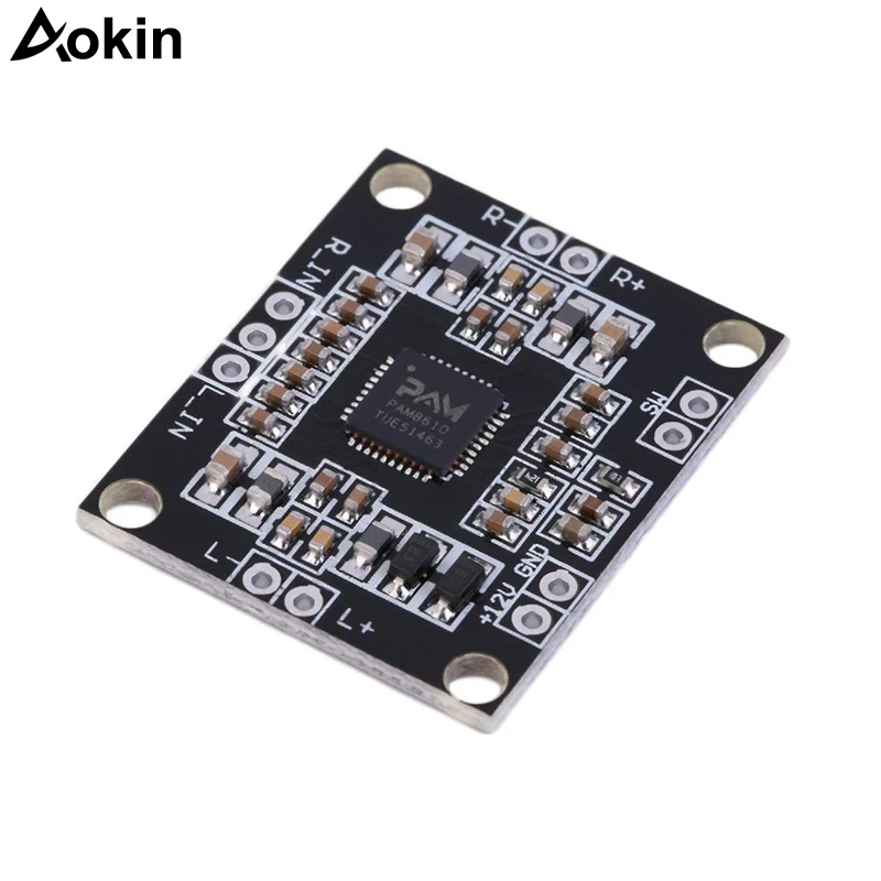 

5pcs/lot PAM8610 digital power amplifier board 2 x15w dual channel stereo mini class D power amplifier board