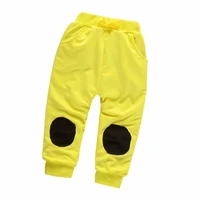 fashion baby boys girls cotton pants spring summer children patch sweatpants toddler casual trousers kids clothes 1 5 years