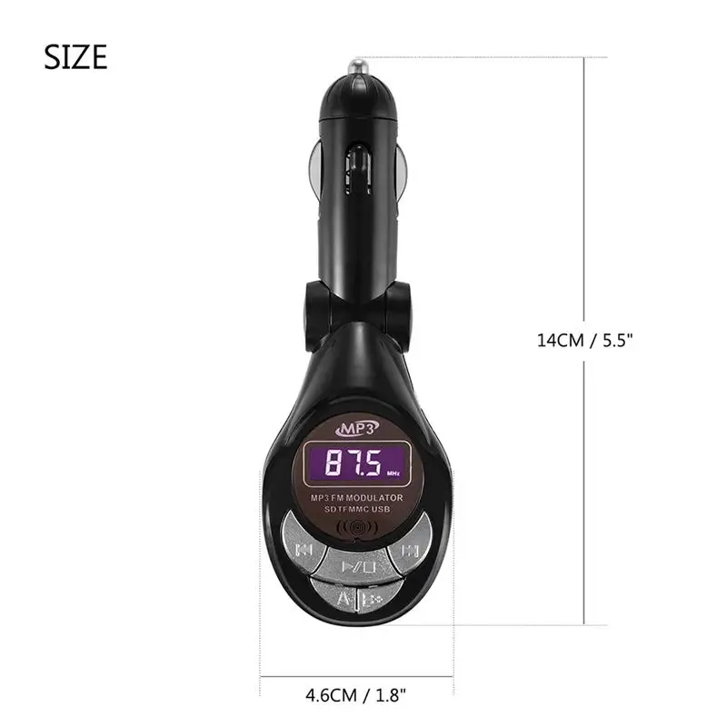 Беспроводной fm-передатчик модулятор USB Автомобильный MP3-плеер SD MMC удаленный авто
