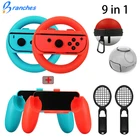 Чехол для контроллера Joy-Con, Чехол 9 в 1 для Nintend Switch Joy Con, ручка NS N-Switch, игровая консоль, комплект аксессуаров, Сумка с шариком Elf