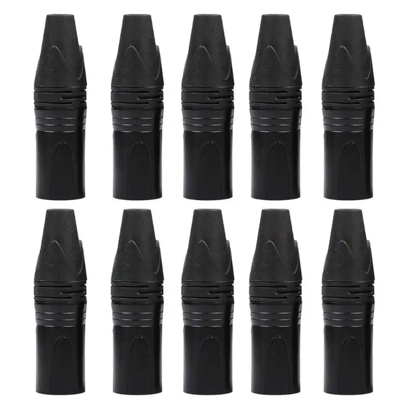 10 шт. 3Pin разъемы XLR папа сделай сам аудио кабель для микрофона Разъем под пайку
