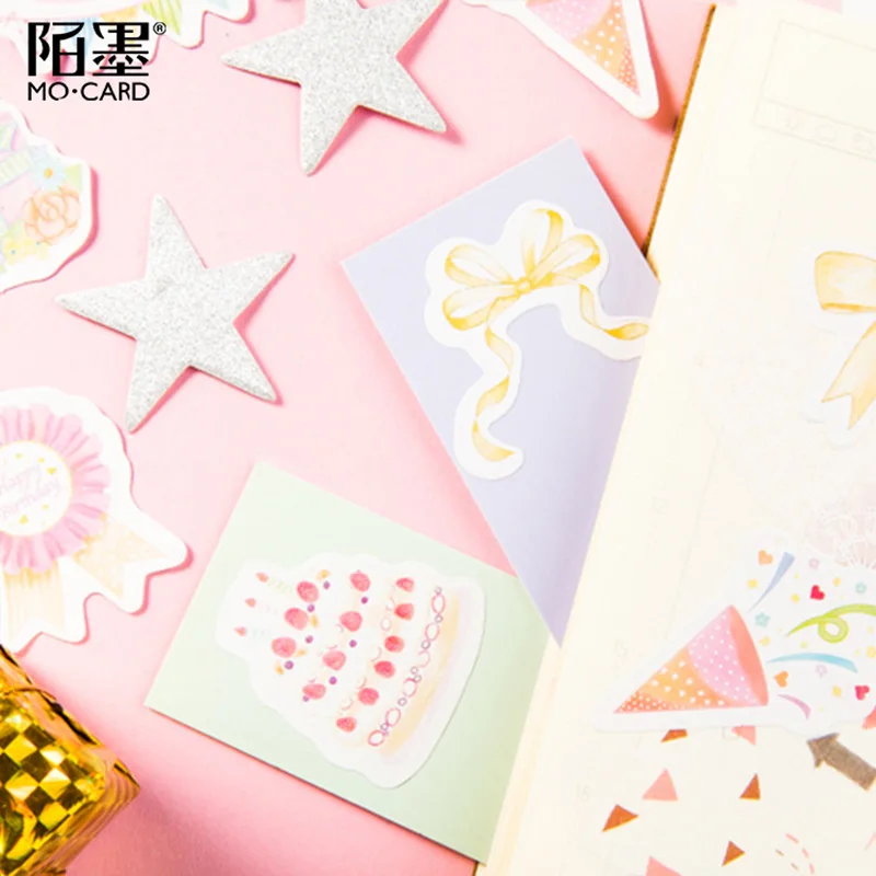 46 ⑤ кор. милые наклейки для торта канцелярские Kawaii клейкие дневника Дети DIY