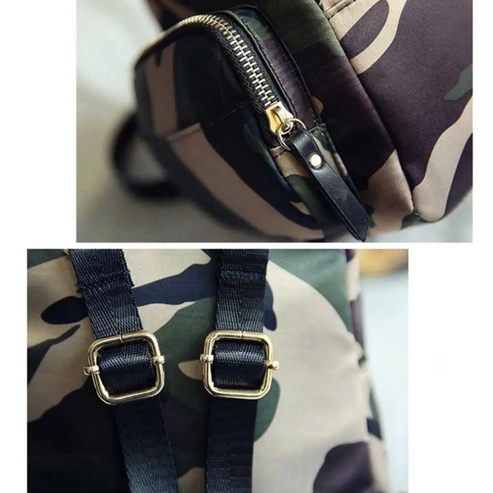 FGGS Women Backpack Nylon Shoulder School Travel Bag Small Casual backpack(Camouflage) | Багаж и сумки
