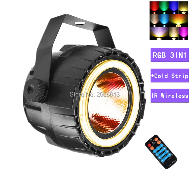 Беспроводной удаленного 30 Вт RGB + золото Светодиодные ленты 3in1 света удара