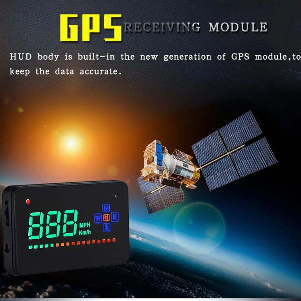 Универсальный автомобиль скорость gps Head Up 1000mA дисплей холодного запуска: 30 s