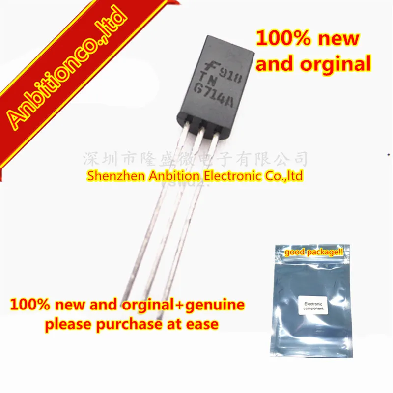 

10 шт., новинка 100%, оригинальная фотовспышка TN6714A MOS NPN, средство усиления общего назначения