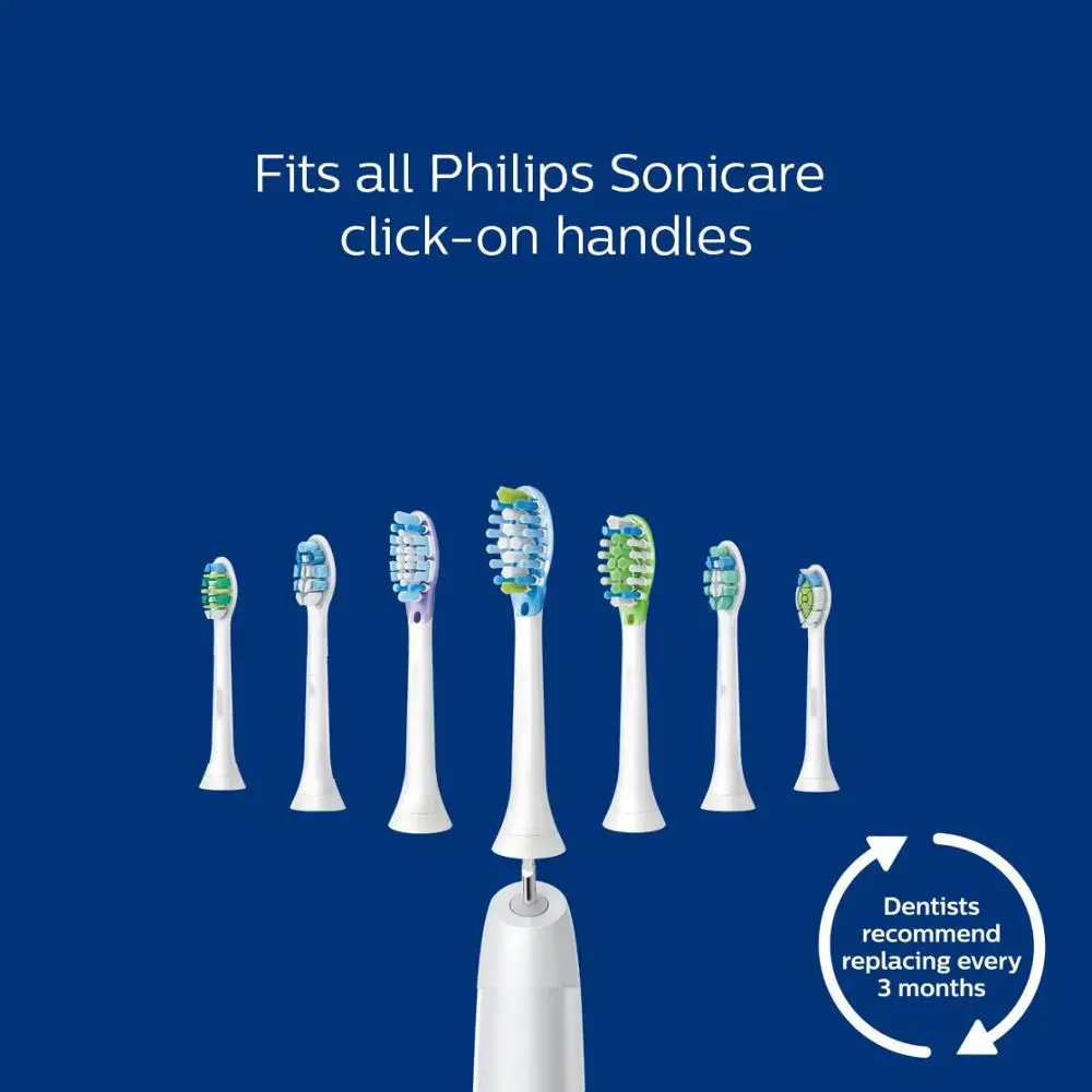 4 шт Съемные насадки для зубной щетки зубных щеток Philips Sonicare DiamondClean HydroClean черно