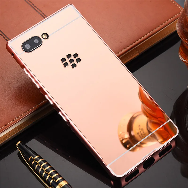 Для BLACKBERRY KEY2 чехол 4 5 зеркальное покрытие Алюминиевый металлический бампер
