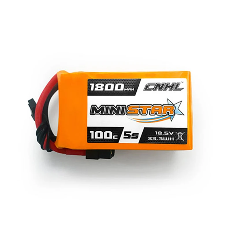 1/4 шт CNHL MiniStar 4S/5S 14 8 V 18 5 1800mAh 100C Lipo батарея с штепсельной вилкой XT60 для