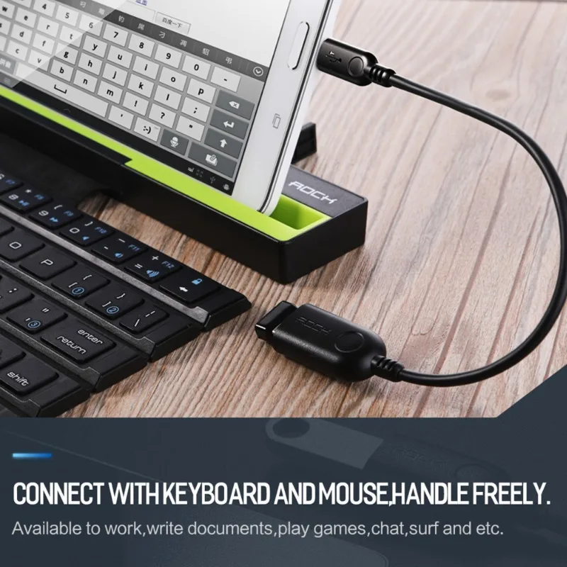Рок Micro USB к Usb Otg адаптер для samsung Xiaomi huawei Micorusb 2 0 Женский конвертер мобильный