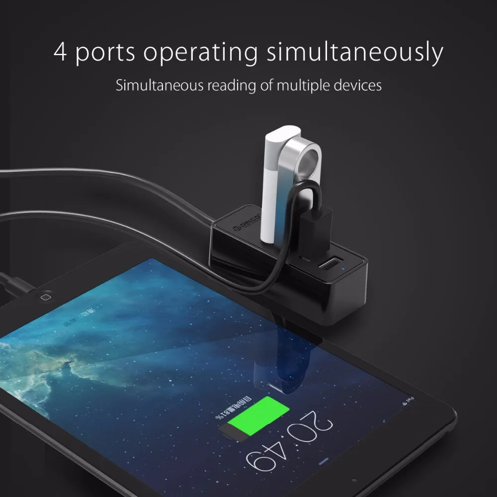 Orico W5P U2 Abs 4 порта Usb 2 0 Micro и Type A вход Настольный концентратор Otg сплиттер мульти
