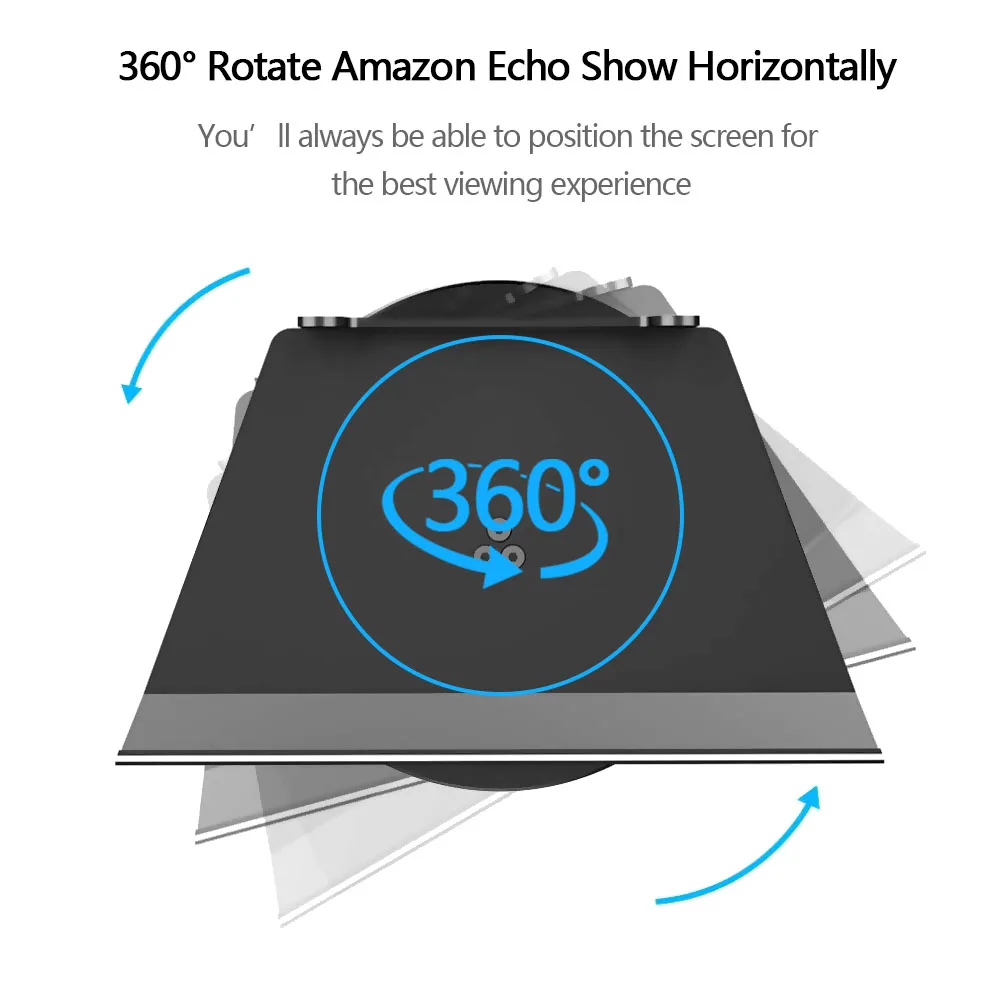 Новый алюминиевый подставка для Amazon Echo Show2nd 360 Поворотный динамик металлический