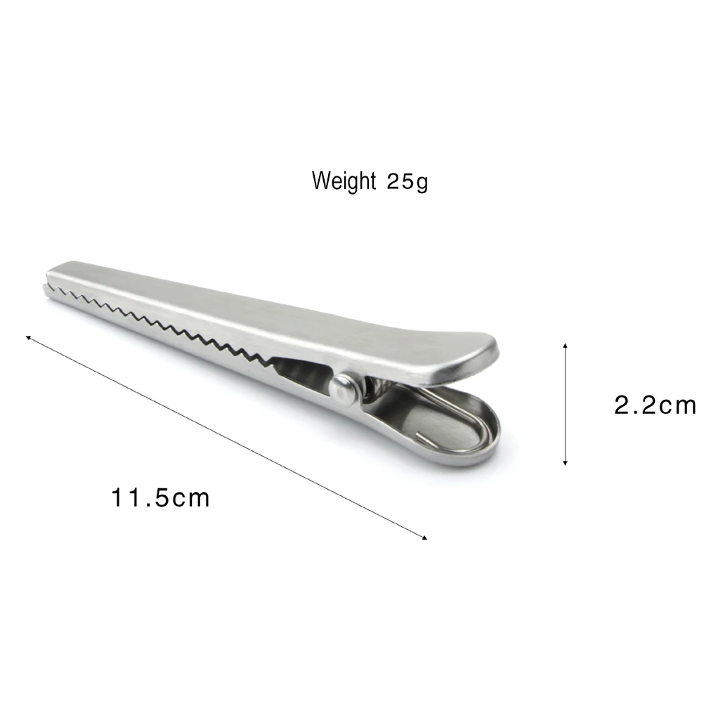 1 Pc Stainless Steel Food Storage Bag Sealer Sealing Clip Kitchen Home Clamp Tool Clips For Accessories | Дом и сад