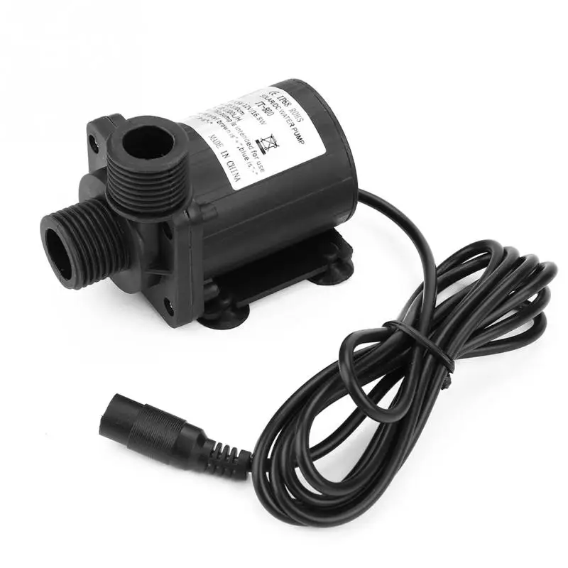 Мини DC бесщеточный малошумный водяной насос 12 V-40 до 100 градусов циркуляционный