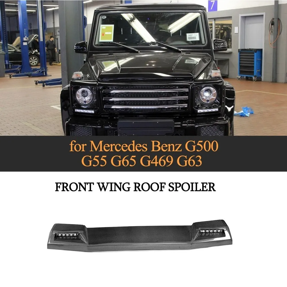 Автомобильный передний спойлер на крышу для Mercedes Benz G Class G500 G63 AMG G65 с крышкой из