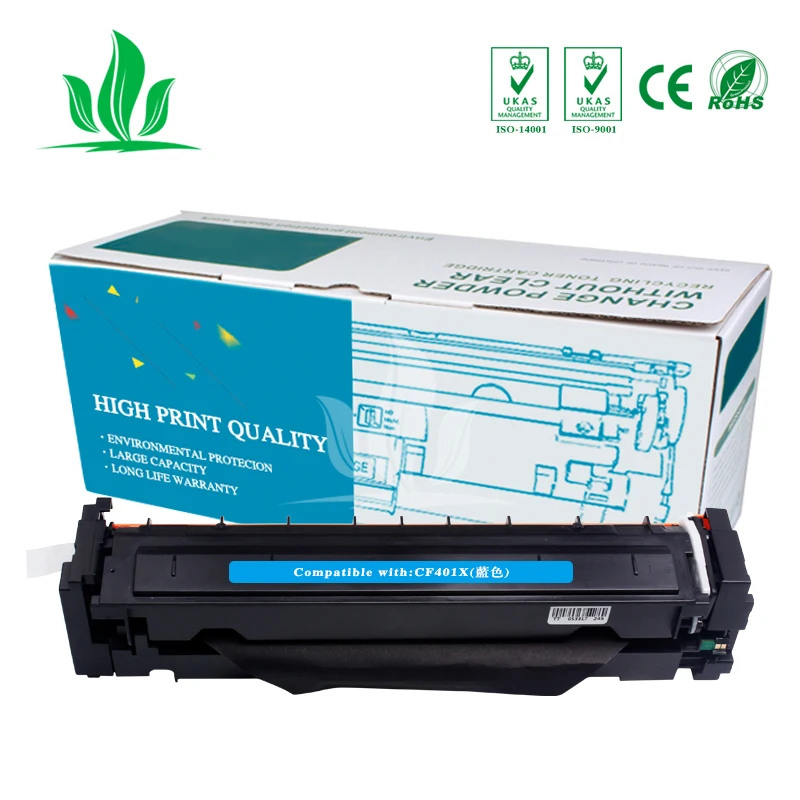 2C CF400X 400x CF401X CF402X CF403X тонер картридж совместимый для HP Color LaserJet Pro M252dw/M252n MFP M277DW