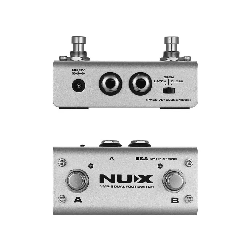 

NUX NMP-2 Metal Dual Foot Switch Guitar Speaker Control Pedal MIGHTY Speaker for Guitarra Remote Effects Pedal Keyboard Modules