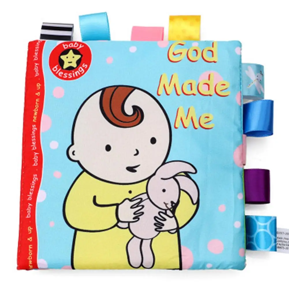 Детская тканевая книга для детей игрушки младенцев God Made Me Новорожденные