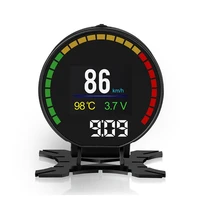 p15 hd tft obd digital speed hud display speedometer obd2 turbo boost pressure meter alarm oil water temp gauge code reader
