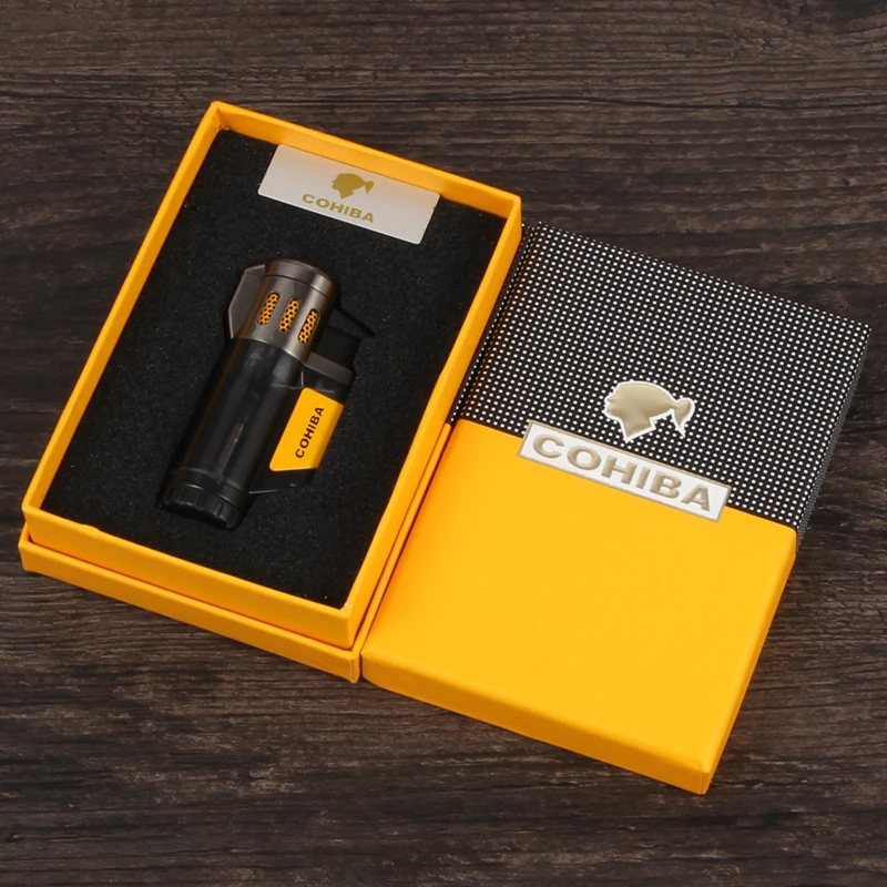 COHIBA гаджеты ветрозащитная 3 лампочки портативная прозрачная пластиковая