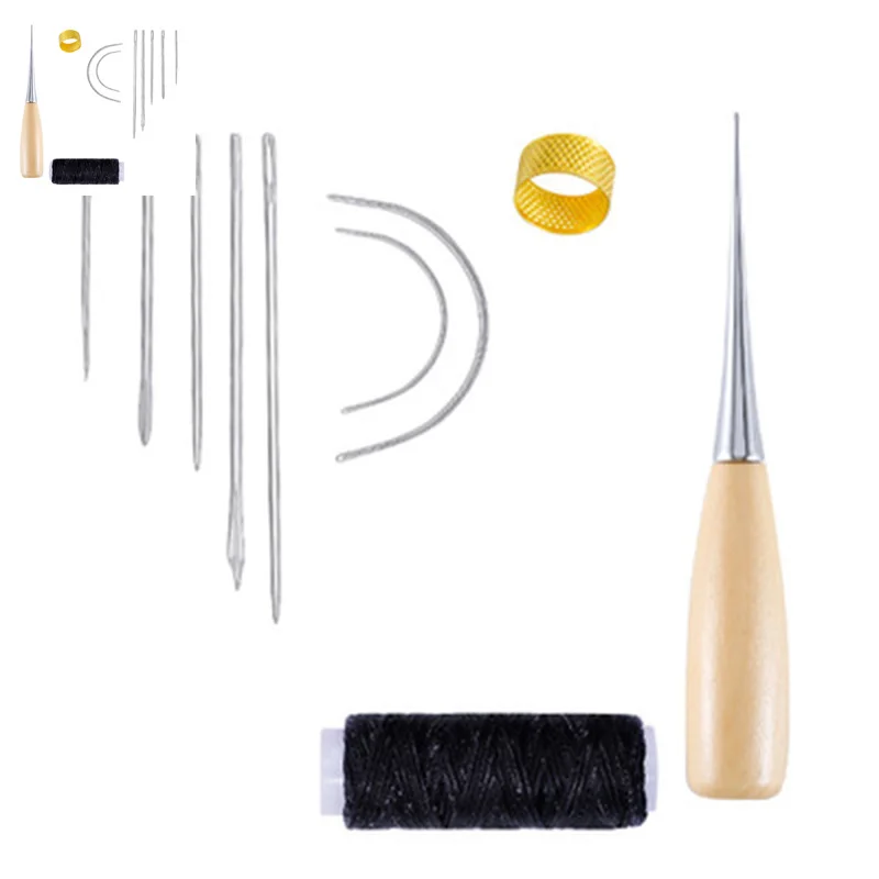 10 шт./компл. Кожа ремесло удар ручной сшивание резьба швейный инструмент шило